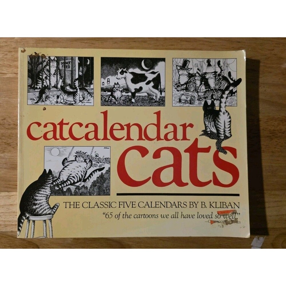 B Kliban Catcalendar Cats Hardcover Book Workman Publishing Cat Cartoon Art